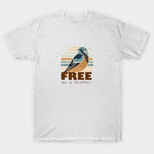 Eastern Bluebird: Free as a Feather T-Shirt